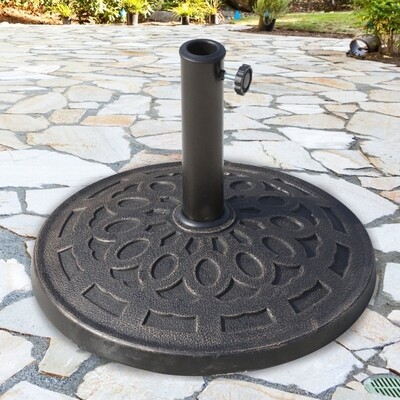 Schirmständer 14kg Sonnenschirmfuss rund 38/48mm Bronze