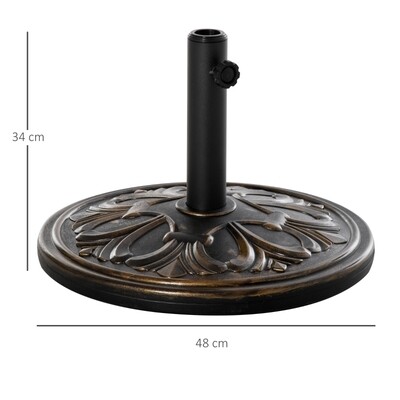 Sonnenschirmständer Schirmständer Schirmhalter 13 kg Antik Bronze