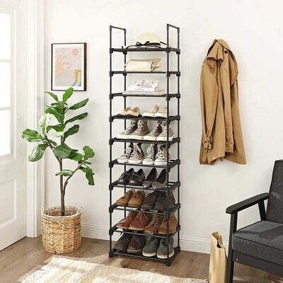 Schuhregal mit 10 Ablagen