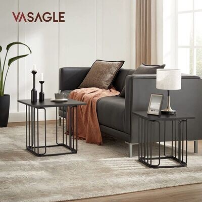Beistelltisch, Couchtisch mit abnehmbaren Tablett  2er Set