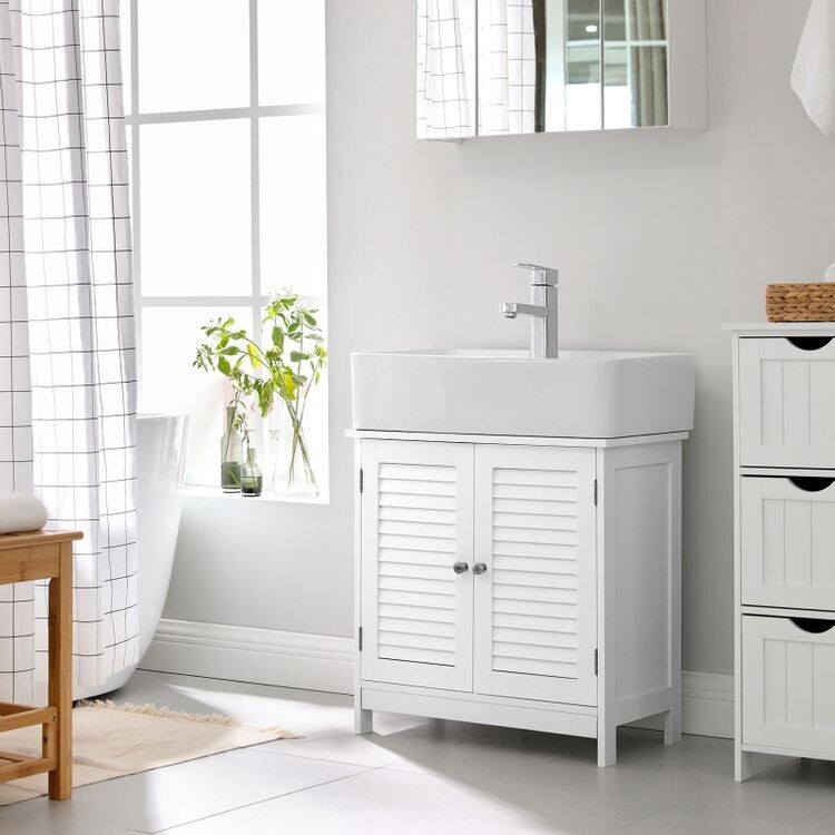 Waschbeckenunterschrank mattweiss