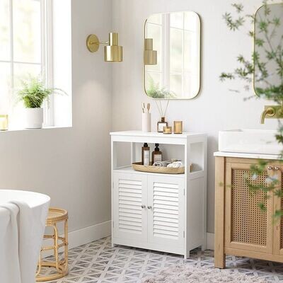 Badezimmerschrank mit offenem Fach