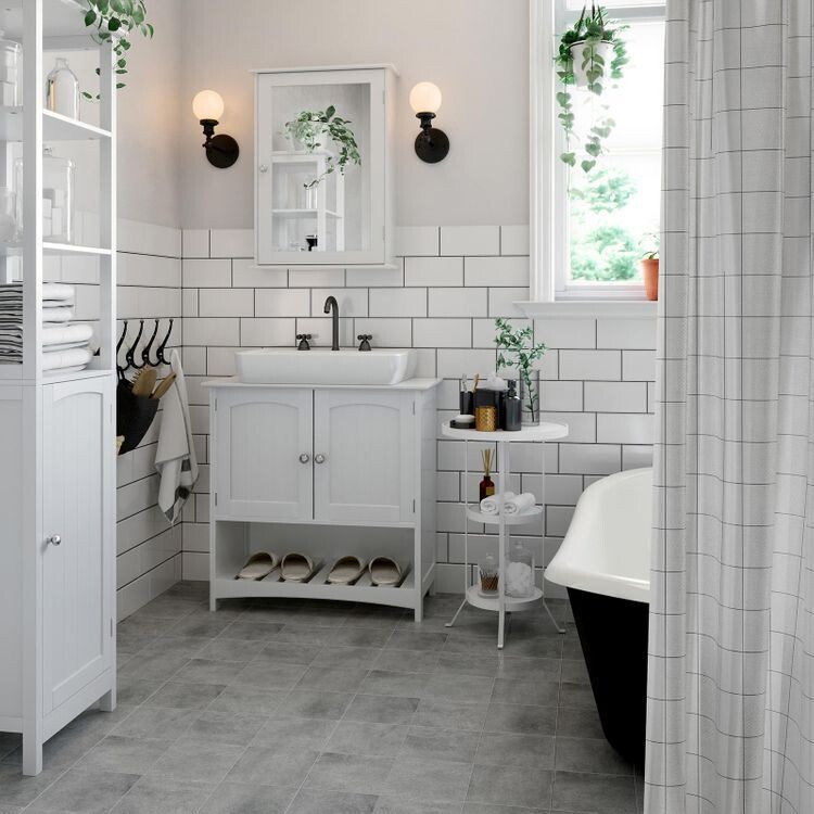 Waschbeckenunterschrank Weiss