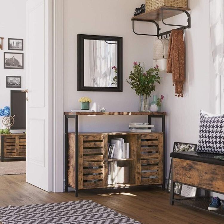 Kommode, Sideboard, Küchenschrank mit offenen Regalfächern