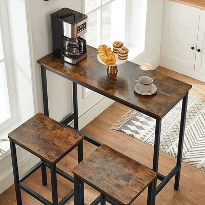 Industrie-Design Bartisch-Set imkl. Tisch und Barhocker