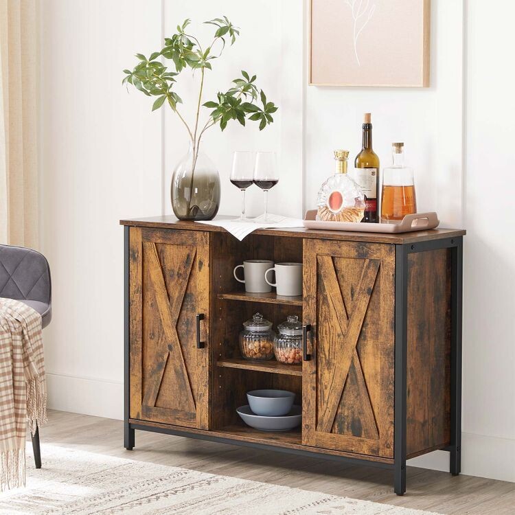 Sideboard vintagebraun-schwarz