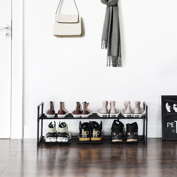 Metallregal für Schuhe 2 Ablagen