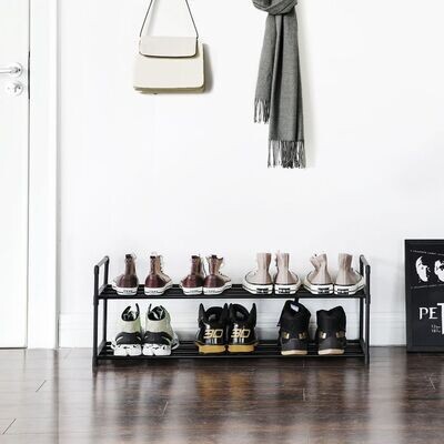 Metallregal für Schuhe 2 Ablagen