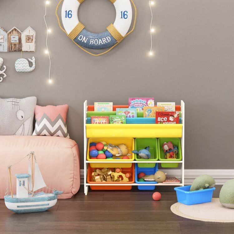 Kinderregal für Spielzeug &amp; Bücher