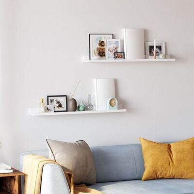 Wandregale 2er Set weiss