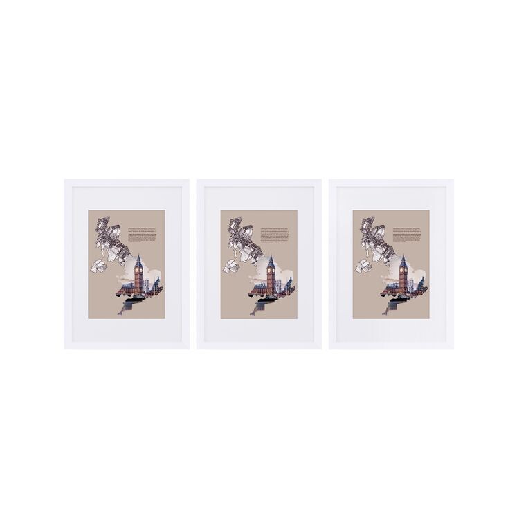 Fotorahmen 3 Stück mit Passepartout