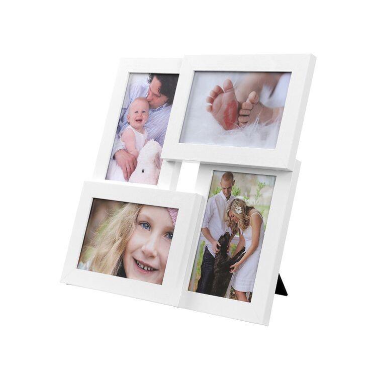 Bilderrahmen Fotocollage für 4 Fotos Weiss