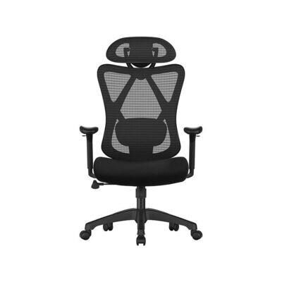 ergonomischer Bürostuhl bis 150 kg belastbar schwarz