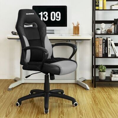 Moderner Gamingstuhl Schwarz-Grau