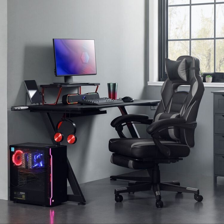 Gamingstuhl schwarz-grau