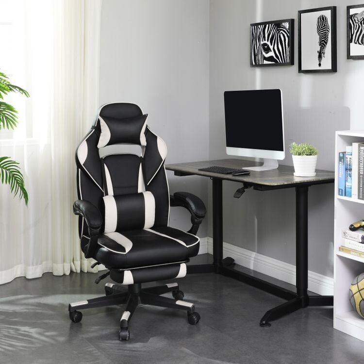 Cooler Gamingchair Schwarz-Weiss