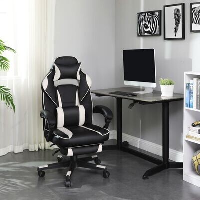 Cooler Gamingchair Schwarz-Weiss