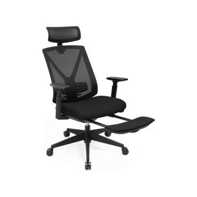 Ergonomischer Bürostuhl mit Fussstütze