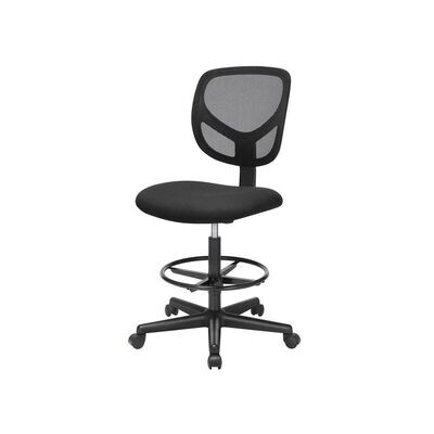 Bürostuhl, Arbeitshocker mit Fussstütze
