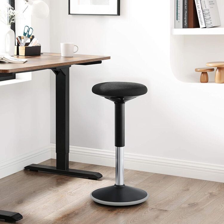 ergonomischer Arbeitshocker 60-85 cm Schwarz
