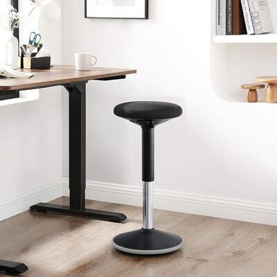 ergonomischer Arbeitshocker 60-85 cm Schwarz