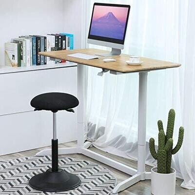 Ergonomischer Bürohocker, Arbeitshocker Schwarz