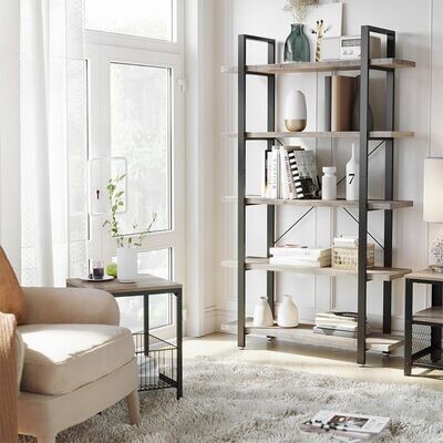 Stabiles Standregal mit 5 Regalebenen