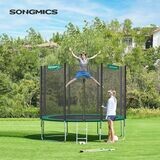 Trampolin Ø 366 cm schwarz-grün