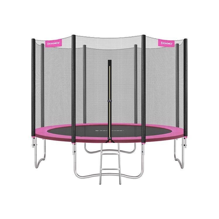 Trampolin Ø 305 cm mit Sicherheitsnetz pink