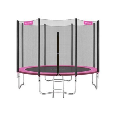 Trampolin Ø 305 cm mit Sicherheitsnetz pink
