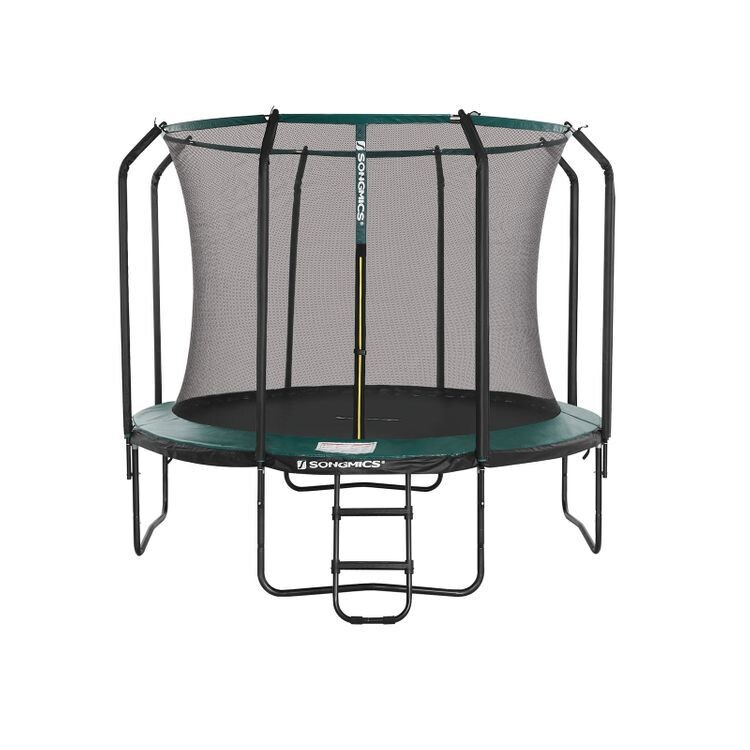 Trampolin gross Ø 366 cm mit Innennetz grün
