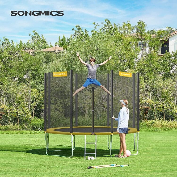 Grosses Trampolin Ø 305 cm gelb