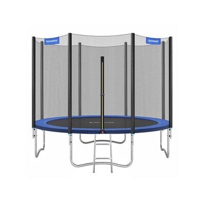 Trampolin Ø 305 cm Schwarz-Blau