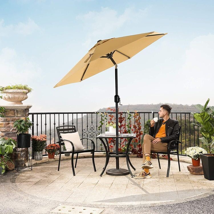 Sonnenschirm Ø 200 cm taupe