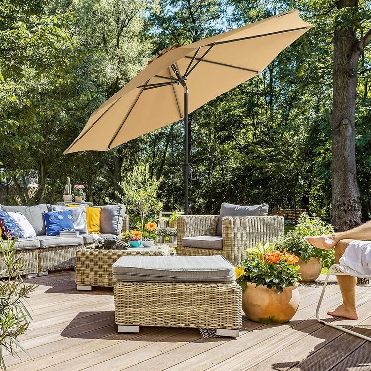 Sonnenschirm Ø 270 cm Taupe