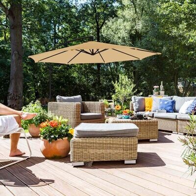 Sonnenschirm Ø 300 cm Taupe