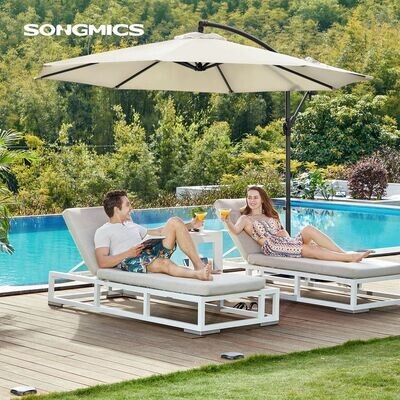 Sonnenschirm beige Ø 300 cm