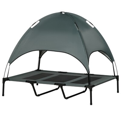 Hundebett mit Baldachin Haustierbett Hundeliege 122 x 92 x 108 cm