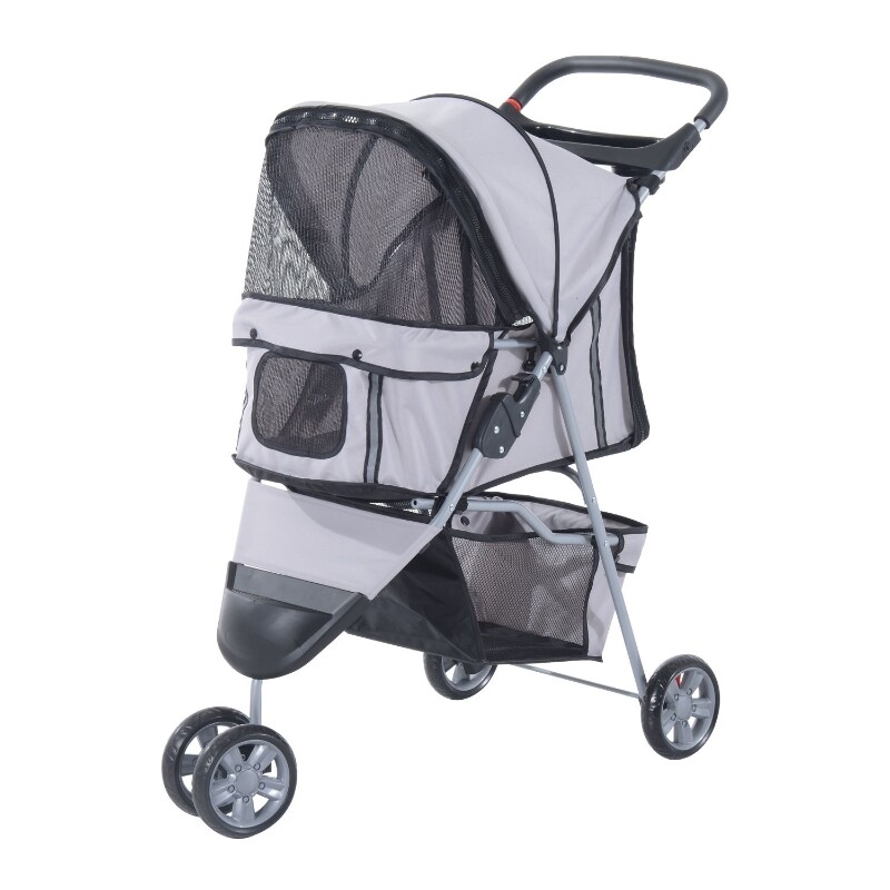 Hundebuggy | Pet-Stroller | Hundewagen | 99 x 45 x 86 cm | Grau
