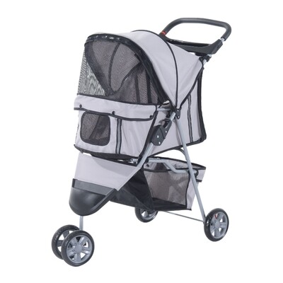 Hundebuggy | Pet-Stroller | Hundewagen | 99 x 45 x 86 cm | Grau