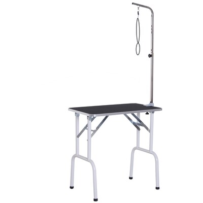 Trimmtisch klappbar – Tierpflegetisch, Schertisch, Schwarz