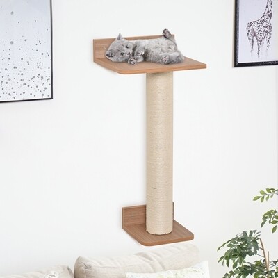 Wandmontierter Katzenbaum Kratzbaum Kletterbaum Sisalsäulen