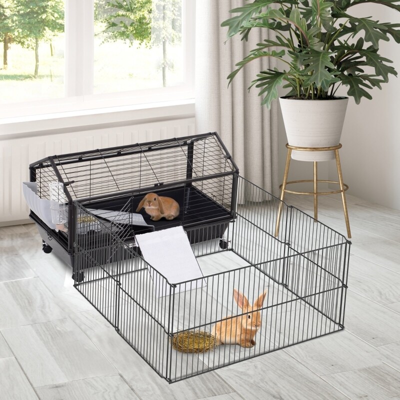 Nagerkäfig Hasenkäfig Meerschweinkäfig mit Freigehege