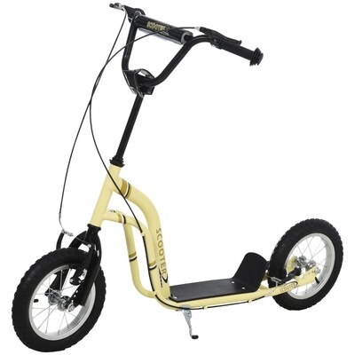 Tretroller Scooter Cityroller Kinder Aluminium Beige