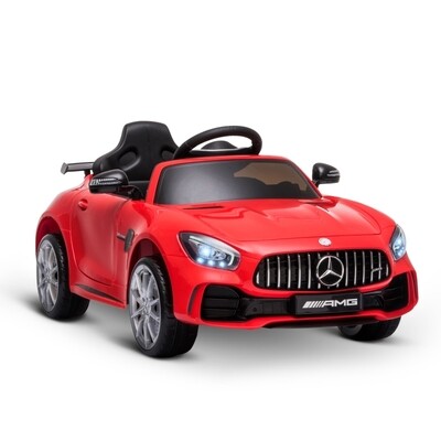 Kinderfahrzeug Mercedes Benz GTR Elektroauto mit Fernbedienung Musik Rot