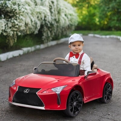 Kinderauto von Lexus Kinderfahrzeug Elektroauto mit MP3 Licht Musik Rot