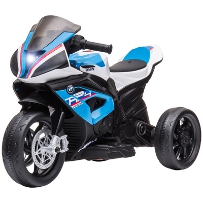 BMW Kindermotorrad, Elektromotorrad, Scheinwerfer, Blau, 82,5 x 42 x 54cm