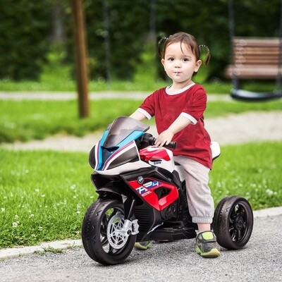 BMW Kindermotorrad, Elektromotorrad, Scheinwerfer, rot, 82,5 x 42 x 54cm