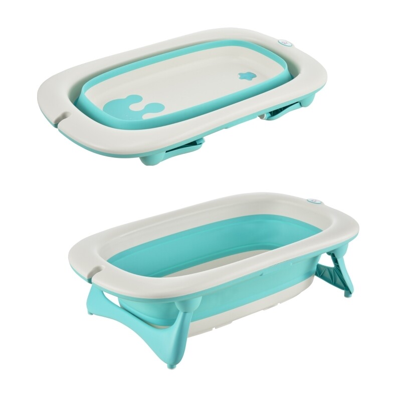 Ergonomische Babybadewanne Babywanne Badewanne Kunststoff Grün