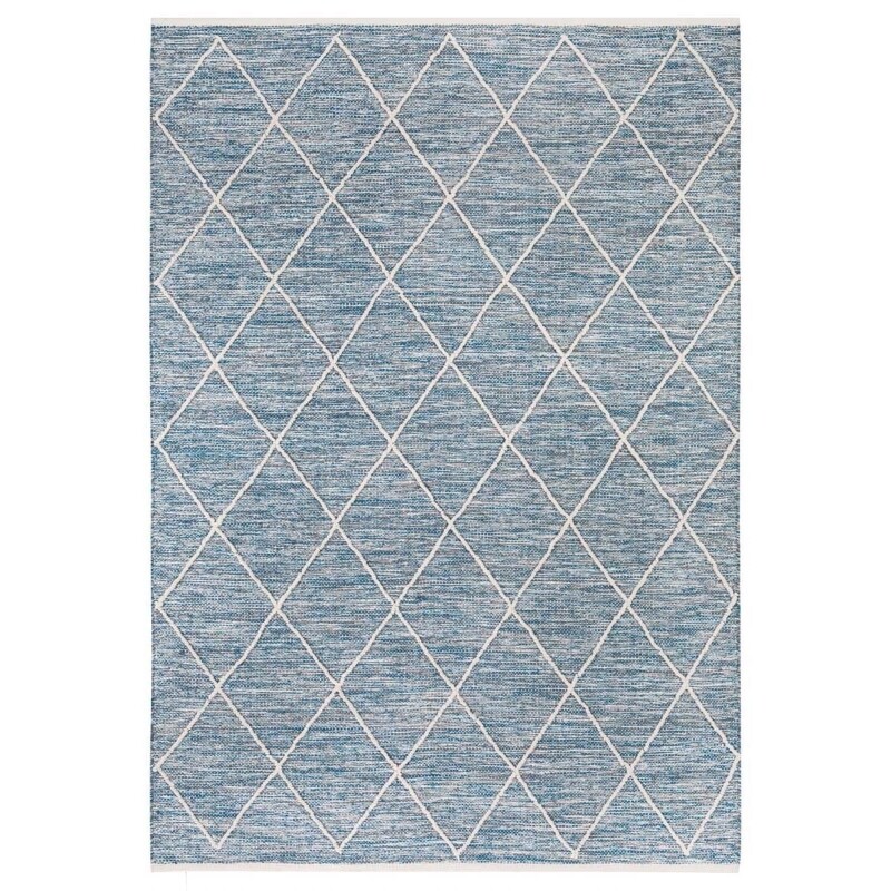 Teppich aus Baumwolle Blau 240 x 170 x 0,7 cm